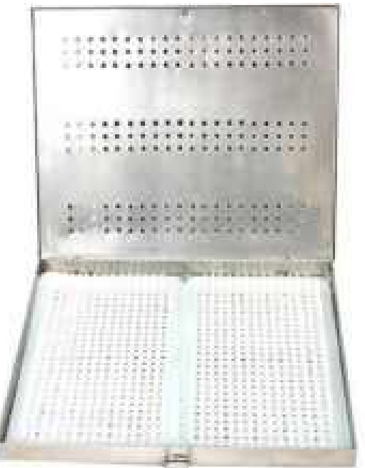 Stainless Steel Sterilizing Case With Silicone Mat Autoclavable